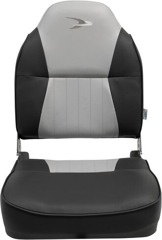 Wise 8WD640PLS-664 Lund Style High Back Boat Seat, Grey/Charcoal in Saudi Arabia