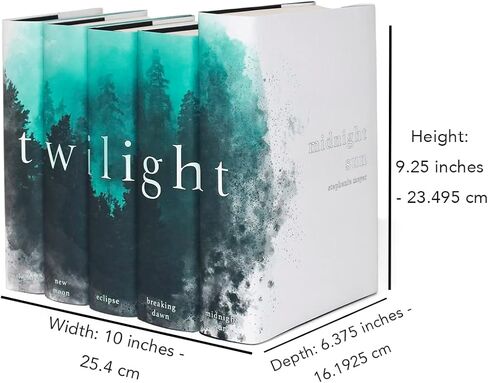 كتب Juniper - سلسلة Twilight Saga - أغلفة الكتب فقط - أغلفة كتب مخصصة لمجموعة كتب Twilight المكونة من 5 مجلدات in Kuwait