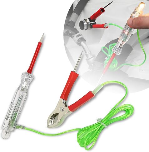 جهاز اختبار دائرة LED مزدوج اللون، قلم كشف السيارة، ضوء اختبار السيارات، ملحقات استبدال المركبات، عالمي لمعظم السيارات والشاحنات والشاحنات الصغيرة (متعدد الألوان #3) in Saudi Arabia