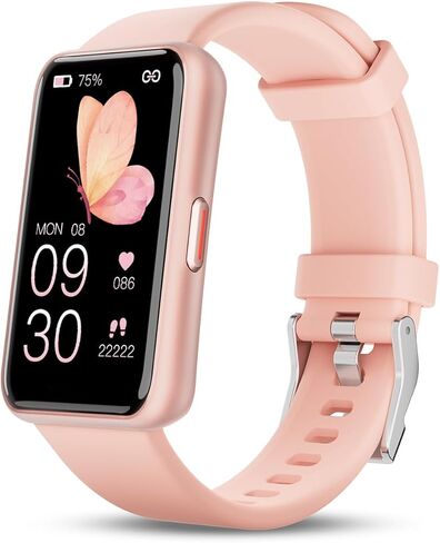 ساعة WalkerFit لتعقب اللياقة البدنية للنساء، Reloj Inteligente Mujer مع مراقب ضغط الدم ومعدل ضربات القلب والنوم، ومتتبع النشاط المقاوم للماء وساعة Android الذكية لهواتف iPhone، ومتتبع الخطوات، وعداد الخطى in Kuwait