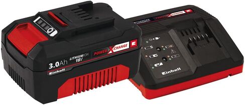 Einhell Power X-Change 18-Volt 3.0-Ah Lithium-Ion Starter Kit, Includes Battery and Fast Charger in Kuwait