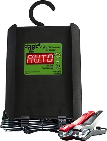 شاحن وصيانة البطاريات Farm & Ranch 8A 12V - أوتوماتيكي بالكامل - يعمل مع معظم أنواع البطاريات in Kuwait