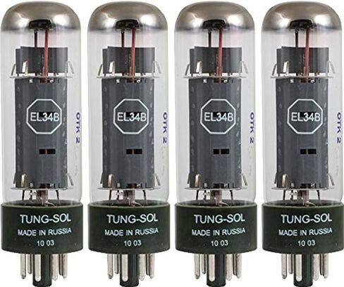 أنبوب فراغ الطاقة Tungsol Reissue EL34؛ رباعية متطابقة in Kuwait