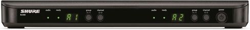 Shure BLX1288/P31 UHF Wireless Microphone System - Perfect for Church, Karaoke, Stage, Vocals - 14-Hour Battery Life, 300 ft Range | Includes Handheld & Headset Mics, Dual Channel Receiver | H8 Band in Saudi Arabia