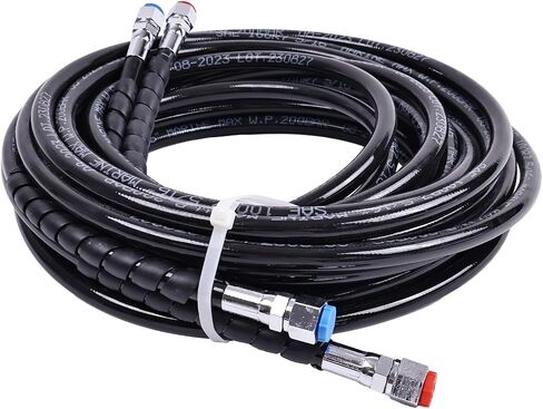 طقم خرطوم هيدروليكي HO5124 متوافق مع قارب التوجيه الخارجي SeaStar Teleflex Marine بطول 24 قدمًا in Saudi Arabia