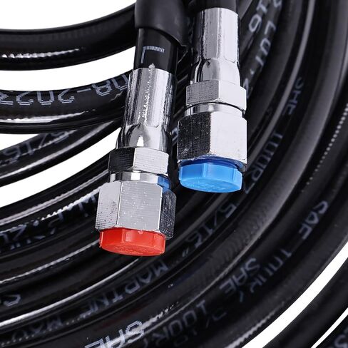 طقم خرطوم هيدروليكي HO5124 متوافق مع قارب التوجيه الخارجي SeaStar Teleflex Marine بطول 24 قدمًا in Saudi Arabia