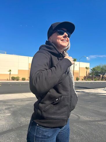 Mens Full Zip Smart and Armored Hoodie Perfect for Summer in Saudi Arabia