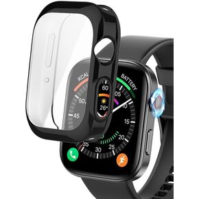 Watch Cases compatible with Fitpolo ENOMIR Tensky Veryfit GTX12 1.99" Smart Watch, TPU Case with Screen Protector, Protecting Watch Body & Screen