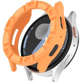 Compatible for Samsung Galaxy Watch FE/Galaxy Watch 7/Galaxy Watch 5/Galaxy Watch 4 40MM 44MM Case Protective Bumper Cover Case Accessories (5Colors, 44MM)