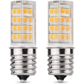 E17 LED Bulb for Microwave Oven, Kitchen Appliance Light Bulb, Stovetop Light,4 Watt (40W Halogen Bulb Equivalent), Warm White 3000K, E17 Indicator Intermediate Base, Dimmable,(Pack of 2).