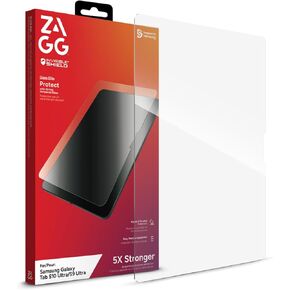 ZAGG Glass Elite Samsung Galaxy Tab S10+ / Tab S9+ / Tab S9 FE+ Screen Protector - 5X Stronger Tempered Glass, Recycled Materials, Smudge-Free, Easy Installation