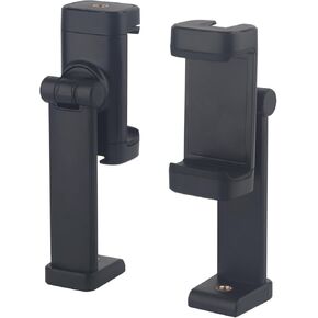 2PCS Pack-Phone Tripod Mount with 1/4" Screw Thread, 360° Rotate 180° Tilt Phone Holder Adapter for iPhone, Tripod, Selfie Stick, Camera Stand