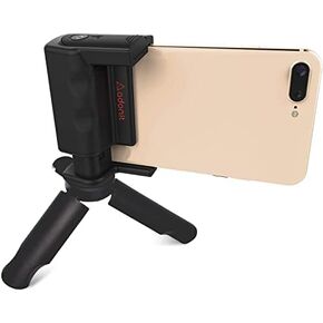 Adonit PhotoGrip (أصفر) حامل الهاتف المثبت يدوية مع مصراع بوتوث عن بُعد ، ترايبود صغير ، حقيبة سفر ، مجموعات مصغرة لأجهزة iPhone و Android و Samsung و LG و Google Pixel و HTC و Smart Phone