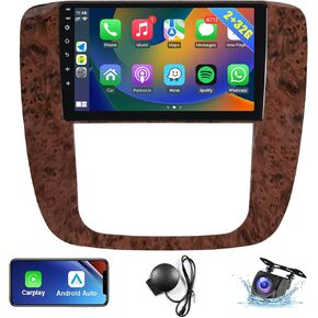 Naifay Car Radio Stereo for GMC Yukon Chevrolet Chevy Silverado Tahoe Suburban 2007 2008 2009 2010 2011 2012, 9inch IPS Touch Screen for Chevy Silverado Car Stereo with Bluetooth GPS WiFi Camera