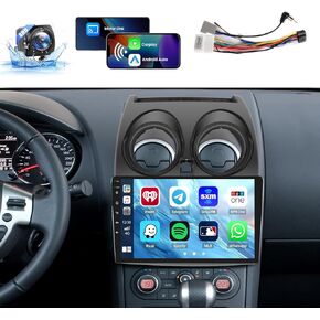 Car Radio for Nissan Rogue Sport Qashqai 2008 2009 2010 2011 2012 2013: [2G+64G] 9 inch Car Stereo with Wireless Carplay Android Auto, UpgradeTouch Screen for Nissan Rogue with DSP