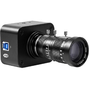 MOKOSE USB Camera 4K, USB3.0 Manual Focus Webcam with C-Mount 10-55mm Telephoto Zoom Lens, IMX678 1/1.8" 8MP Sensor Support YUY2,Web Camera for Desktop Computer Laptop