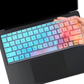 Keyboard Cover for 2024 Microsoft Surface Laptop 7(7th Edition Copilot+ PC) 13.8 /Surface Laptop 7 15 InchLaptop, US English Layout Keyboard Cover Skin Protector-Colorful