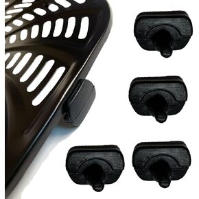 ALJ Air Fryer Rubber Feet for Gourmia Air Fryers, 4PCS Upgraded Food Grade Air Fryer Silicone Rubber Tabs, Rubber Bumpers, Rubber Tips for Gourmia Air Fryer Tray, High Temperature Resistant