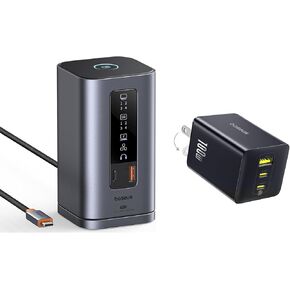 Baseus Docking Station Spacemate(Win) 11 in 1 and Baseus 100W USB C Charger Block