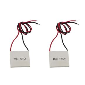 2PCS TEC1-12706 أقراص تبريد أشباه أشباه الموصلات TEC1-12706 12V 6A DISTINK CONECTINGRING التبريد البارد وحدة الصفيحة 40x40mm