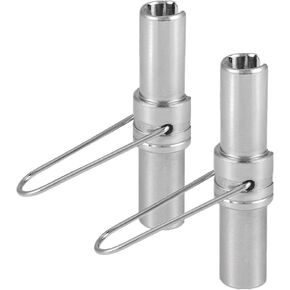 Yosoo CATV Security Shield, 2PCS Security F Connector Wrench Sleeve Remove Tool Fits for CATV RG6 RG59 RG11 F Coaxial Cable (Double-Sided 78mm)