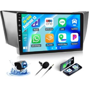 SIXWIN Android Car Stereo for Lexus RX300 RX330 RX350 2004-2009 with Wireless CarPlay Android Auto Mirror Link 2G+64G 9 Inch Touchscreen Bluetooth GPS Navigation WiFi FM Backup Camera MIC