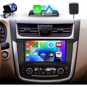 8 Core 6G+128G Car Radio for Nissan Altima 2013-2018, Rimoody Android Car Stereo Carplay Android Auto 9 Inch Touchscreen GPS 4G-WiFi Bluetooth FM DSP-36 Mirror Link 59-UI Themes AHD Backup Camera