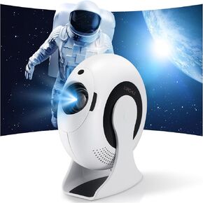 2025 New Upgraded 4K Mini Projector with WiFi and Bluetooth,XIAOHUI Smart Portable Projector Compatible with Multimedia/Android Phone/Tablet/Laptop/PC