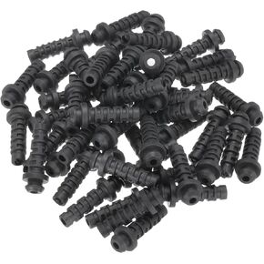 MECCANIXITY 50pcs 3mm Strain Relief Cord Connector Cable Bushing Boot Sleeve for Electric Cable Cord Insulation Protection