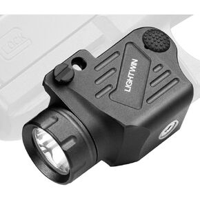1200 Lumens Pistol Light Compact Weaponlight with Magnetic Charging Cable for Picatinny, Tactical Gun LED Flashlight with Strobe Function for Handgun Rifles, Glock