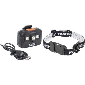 Klein Tools 56062 Rechargeable LED Headlamp/Worklight for Klein Hardhats & 56060 Headlamp Bracket and Fabric Strap, Marker, Carpenter Pencil Holder, for Klein Removable Headlamp