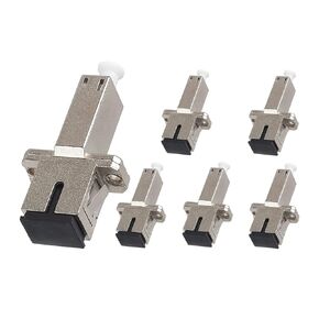 2 pcs LC to SC Adapter (Female to Female) UPC Singlemode Fiber Optical Adapter Connectors UPC Singlemode Fiber Optical Adapter SC Female to LC Female Coupler Single Mode