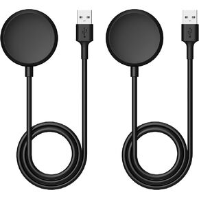 [2-Pack] USB-A Charging Cable Dock Stand for Google Pixel Watch Charger for Google Pixel Watch 2022, Not for Watch 2, 3.3ft, Black