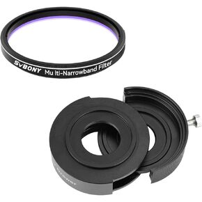 SVBONY SV226 Telescope Filter Drawer Bundle with SV240 Telescope Filter, 2 Inches Multi-Narrowband Galaxy Nebula Filter, Ha OIII H-Beta Universal Filter, Light Pollution Filter for Astrophotography