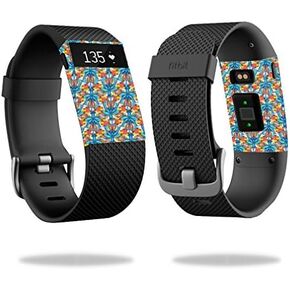 Mayyskins الجلد متوافق مع Fitbit Charge Hr Cover Skins Sticker Watch Sunset Flowers