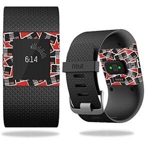 MightySkins Skin Compatible with Fitbit Surge Cover Skins Sticker Watch Retro Controllers 3