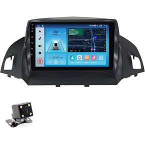 FELLOSTAR Android Touchscreen for Ford Escape 2012-2019 Radio Upgrade Stereo Replacement with Carplay Android Auto 8-Core 9 Inch QLED Screen