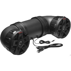 BOSS Audio Systems ATV6.5B ATV UTV Weatherproof Sound System - 6.5 Inch Speakers, 1.5 Inch Tweeters, Built-in Amplifier, Bluetooth, Easy Installation for 12V Vehicles