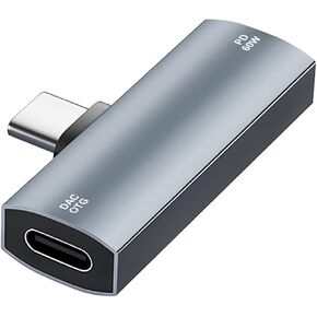 AreMe Dual USB C Headphone and Charger Adapter, 2-in-1 USB Type C Audio Jack with PD 60W Fast Charging Splitter Dongle for iPhone 15/16 Series, iPad, Galaxy, Note, Pixel and More