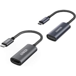 Anker USB C to DisplayPort Adapter for Home Office (4K@60Hz), PowerExpand+ Aluminum Portable USB C Adapter&Anker USB C to HDMI Adapter