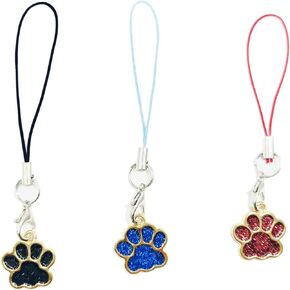 3Pcs Unique Paw Phone Charm Strap Cute Keychain Lanyard String Charm, Cute and Kawaii Phone Charms