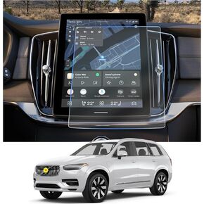 CDEFG 2PCS for 2025 Volvo XC90 Screen Protector Compatible with 2025 Volvo XC90 11.2-inch Screen Cover Center Touchscreen Protector 2025 Volvo XC90 Accessories HD Clear