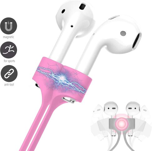 Ultra Strong Magnetic Airpod Pro Strap Anti-Lost Cord Sports Lanyard Compatible with Airpods 3rd 2nd Generation Pro 3 2 1 (3 White) in Saudi Arabia