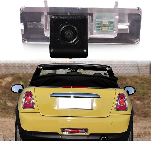 HD Rear-View License Plate Car Reverse Camera for BMW Mini Cooper Kombi Limousine R55 R56/Convertible Cabrio R52/Cooper Cabriolet R57/Coupe R58/Roadster R59/S Hardtop R56/One Ray G 55kw in Kuwait