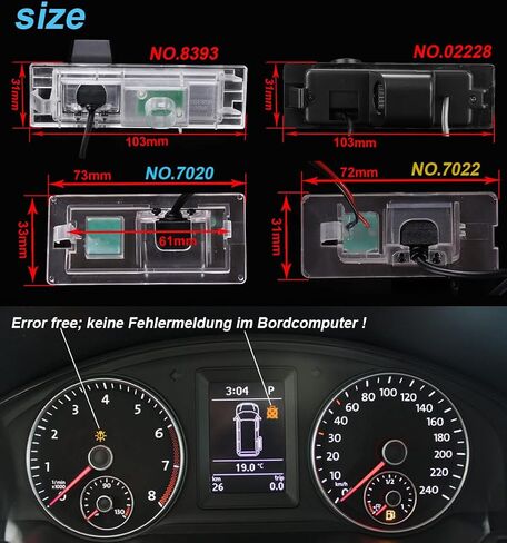 HD Rear-View License Plate Car Reverse Camera for BMW Mini Cooper Kombi Limousine R55 R56/Convertible Cabrio R52/Cooper Cabriolet R57/Coupe R58/Roadster R59/S Hardtop R56/One Ray G 55kw in Kuwait