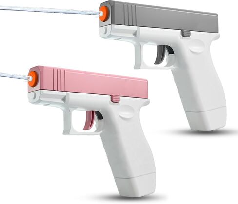2 Pack Water Gun for Kids - Squirt Guns Water Blaster Soaker 100CC Capacity Water Pistol Toys for Boys Girls Toddlers, Ideal Summer Gifts for Swimming Pool Beach Outdoor Water Toys in Saudi Arabia