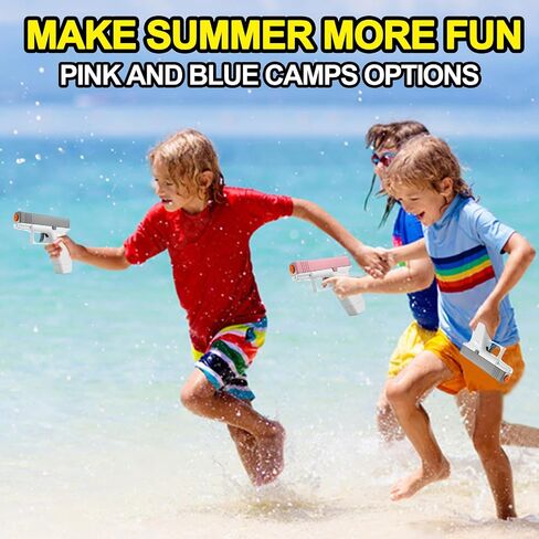 2 Pack Water Gun for Kids - Squirt Guns Water Blaster Soaker 100CC Capacity Water Pistol Toys for Boys Girls Toddlers, Ideal Summer Gifts for Swimming Pool Beach Outdoor Water Toys in Saudi Arabia