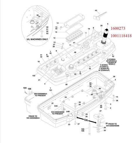 Joystick Controller 1001118419 1600274 Fits JLG Boom Lift E40AJP E45A E300A E400A E600J M45A M45AJ E600 E600J E600JP M600 M600J M600JP in Saudi Arabia