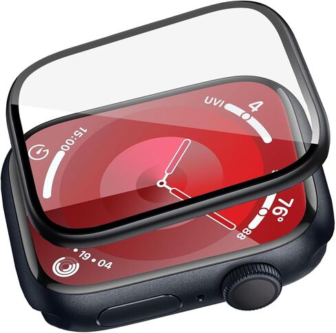 ZPIAR 2 Pack for Apple Watch Tempered Glass Screen Protector,[Keep Original][Touch Sensitive][Waterproof] HD Film for iwatch (Black, 41mm) in Saudi Arabia