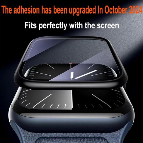 ZPIAR 2 Pack for Apple Watch Tempered Glass Screen Protector,[Keep Original][Touch Sensitive][Waterproof] HD Film for iwatch (Black, 41mm) in Saudi Arabia